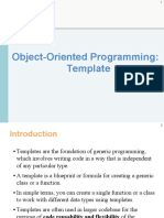 Object-Oriented Programming: Template