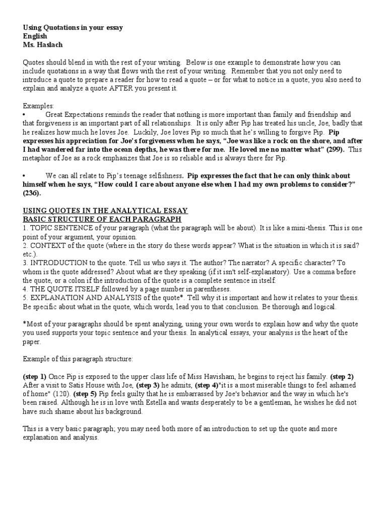 Ellipses in quotes picture