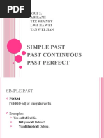 Simple Past Past Continuous Past Perfect: Group 2: Abirami Tee Sha Ney Loh Jia Wei Tan Wei Jian