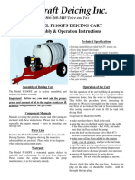 Aircraft Deicing Inc.: Model P110Gps Deicing Cart Assembly & Operation Instructions
