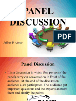 Panel Discussion: Jeffrey P. Abejar