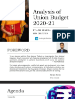 Budget 2020 analysis by Ajay Sharma