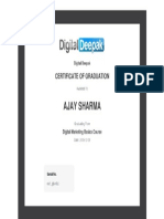 Digital Deepak Certificate