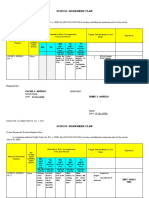 WORKWEEK PLAN - SCH Head