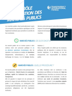 Controle Des Marchés Publics Web 1 PDF