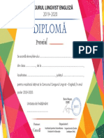 Diploma Premii Engleza