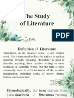 Understanding Literature Through Its Study