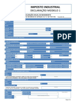 Modelos Formularios - Editaveis - Imposto Industrial II - Imposto Industrial Declaracao Modelo 1 - v2 PDF