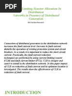 Current Limiting Reactor Allocation in Distribution Networks in Presence of Distributed Generation