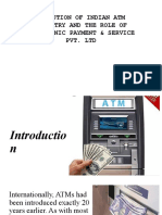 Evolution of Indian Atm Industry and The Role of Electronic Payment & Service Pvt. LTD