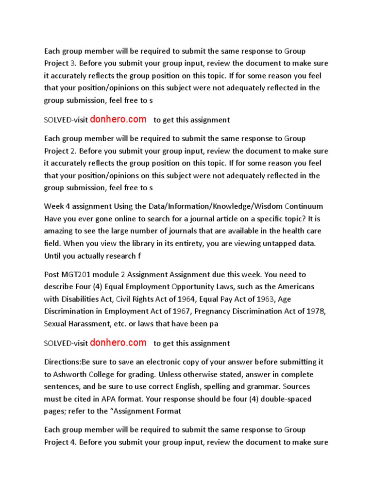 Group Project Submission Guidelines | PDF | Mediation | Organization ...