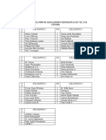 Daftar Kelompok Manajemen Keperawatan TK 2B