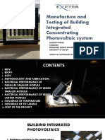 Manufacture and Testing of Building Integrated Concentrating Photovoltaic System - Dissseration