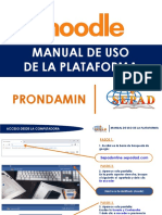 Manual de Uso de La Plataforma - PRONDAMIN ONLINE 2020