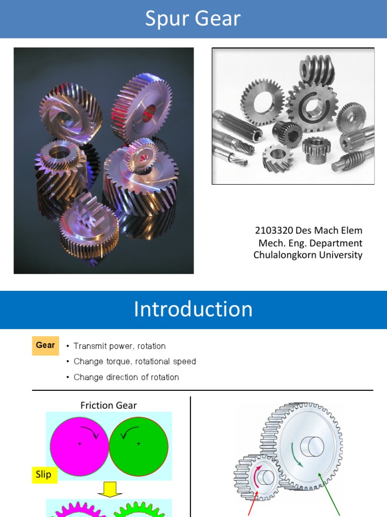 Spur Gear Design and Calculations | PDF | Gear | Machines