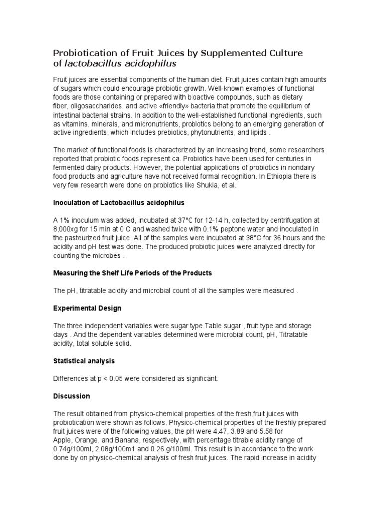 Resoomer | PDF | Probiotic | Lactobacillus
