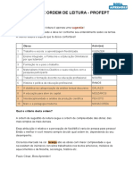 Sugestão de Ordem de Leitura 2020