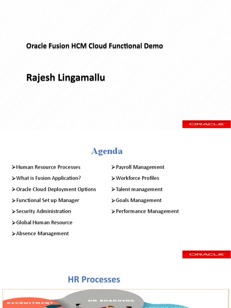 Oracle Fusion HCM Functional Overview | PDF | Cloud Computing | Oracle ...