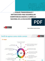 ENFOQUES TRANSVERSALES Y METODOLOGÍA PARA DESARROLLAR COMPETENCIAS SEGÚN EL CURRÍCULO NACIONAL DE LA EDUCACIÓN BÁSICA ok