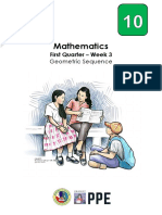 Mathematics: First Quarter - Week 3
