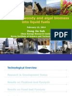 Pyrolysis of Woody and Algal Biomass Into Liquid Fuels: Dong Jin Suh