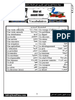 Vocabulaires: Hier Et Avant Hier