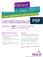 A4 Student Days promotional poster