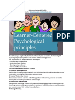 14 Learner-Centered Principle: Cmcacalda19 OCTOBER 23, 2017