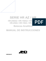 User Manual Balanza AND HR-250A