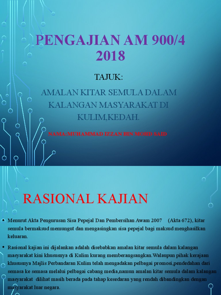 Power Point Pembentangan CONTOH KK PA PTT  PDF