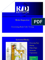 Boiler Inspection: Generating Bank Tube Testing