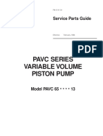 Pavc Series Variable Volume Piston Pump: Service Parts Guide