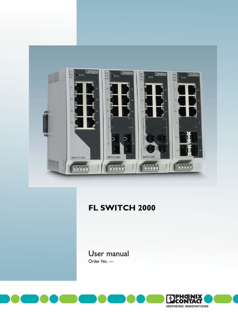 FL Switch 2000: User Manual | PDF | Ip Address | Network Switch