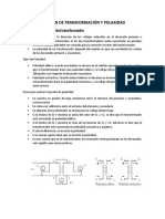 Relación de Transformación y Polaridad....