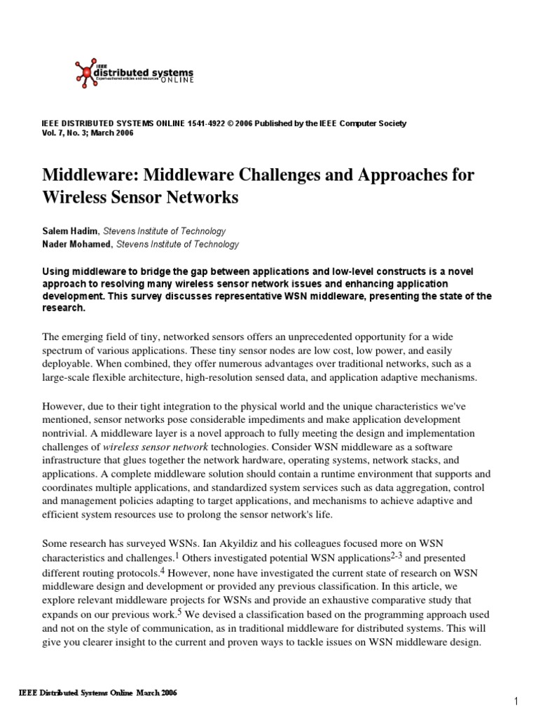 Challenges and Approches For WSN | PDF | Wireless Sensor Network ...