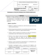 Programa de Vigilancia Epidemiológica Riesgo Biomecanico