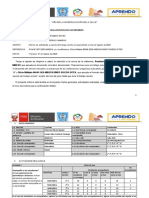 Informe de actividades y reporte del trabajo remoto del profesor Gumercindo Contreras Camargo del mes de Agosto en la IE Pararani