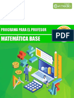 PROGRAMA PARA EL PROFESOR - Matematica Base Anual2020