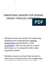 Vibrational Sensors For Sensing Energy Through Vibrations