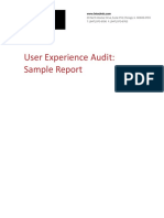 User Experience Audit Report: Increase Conversions & Improve Satisfaction