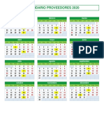 Calendario Pago Proveedores PDF