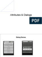 Attributes and Dialogs