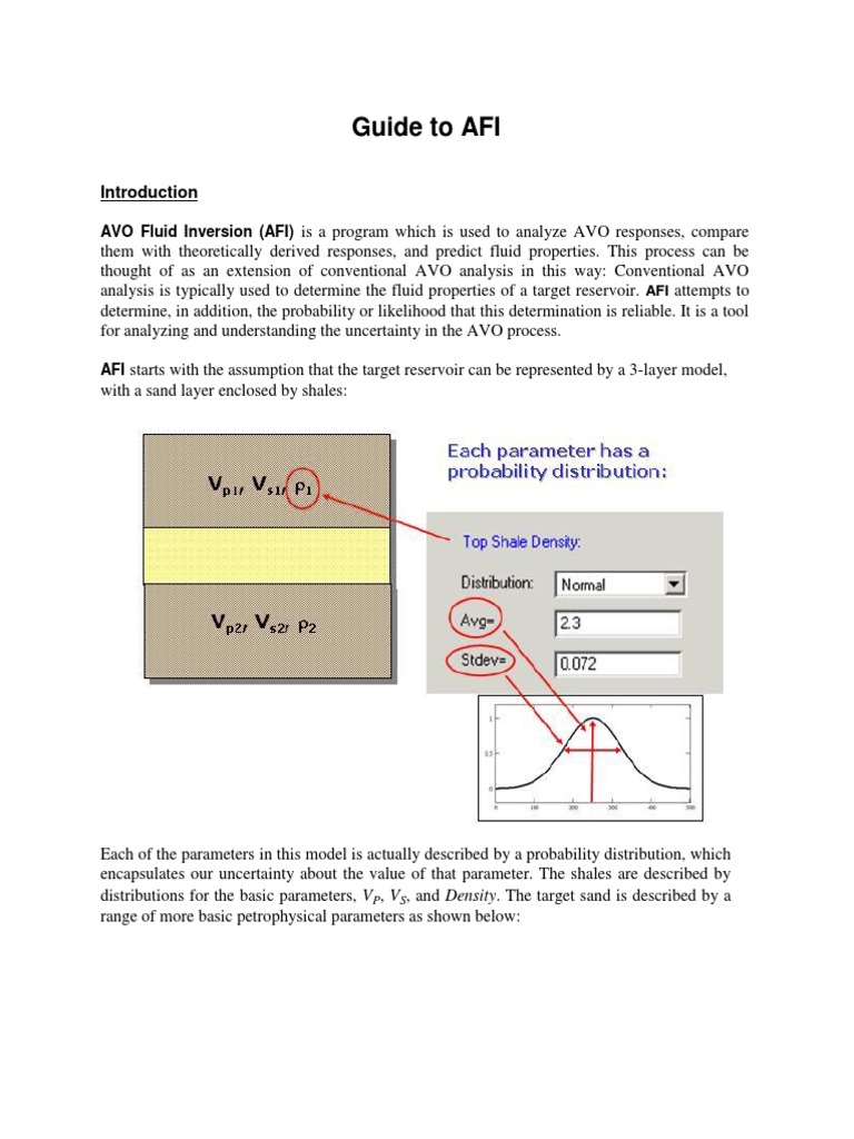 AVO Fluid Inversion (AFI) Guide | PDF | Directory (Computing ...