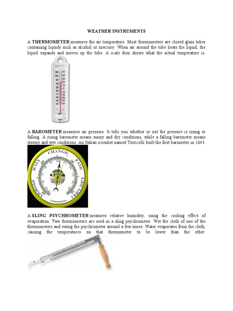 Weather Instruments PDF