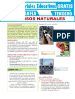 Recursos Naturales para Tercer Grado de Secundaria