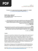 Conceptos para la construcción de Oropéndola, arte y conflicto