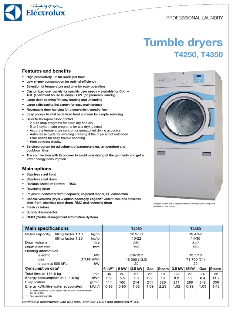 Tumble Dryers Features and Benefits PDF Clothes Dryer Kilowatt Hour