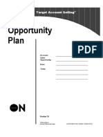 Opportunity Plan: Target Account Selling