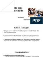 Managers and Effective Communication