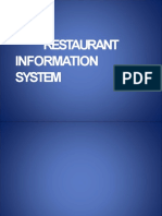 Restaurant Information System